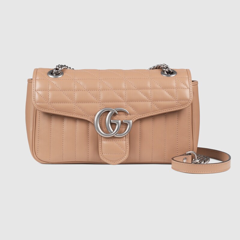 Gucci GG Marmont Small Matelasse Shoulder Bag 443497 Rose beige